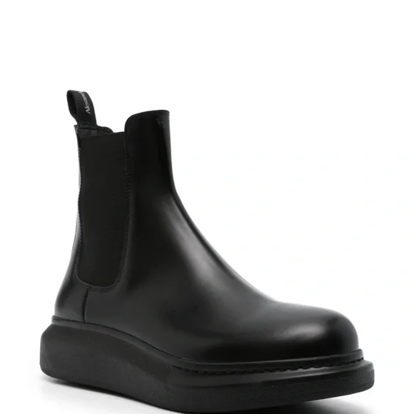 Alexander McQueen Black Hybrid Chelsea Boots